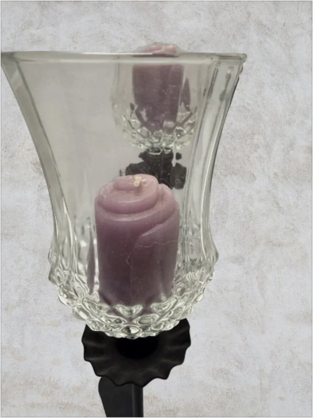 CANDLE HOLDER -- Configurable, 5-Light Votive Cups, Glass/Metal, Candles (5)